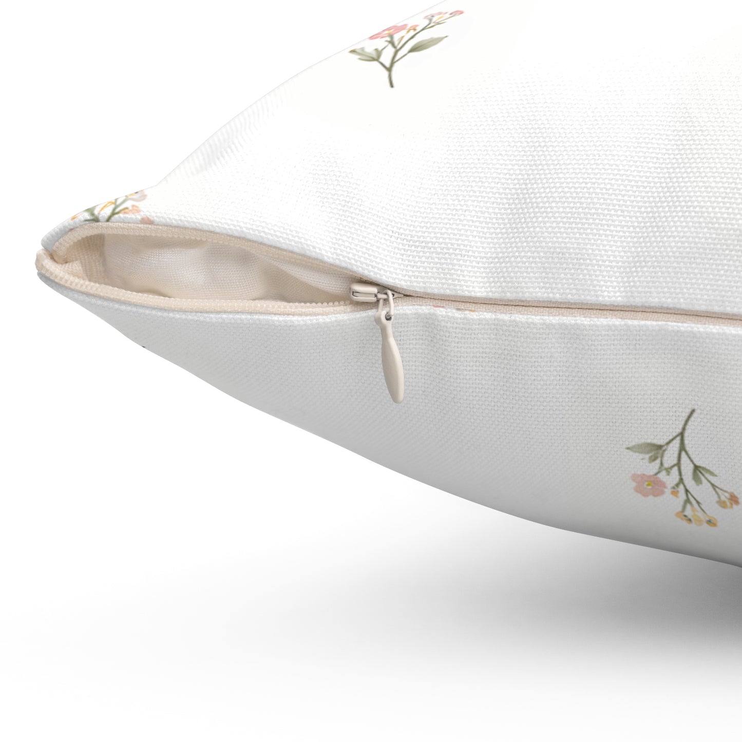 Floral Ditsy Pillow — Minimal Pink Flower Decorative Cushion