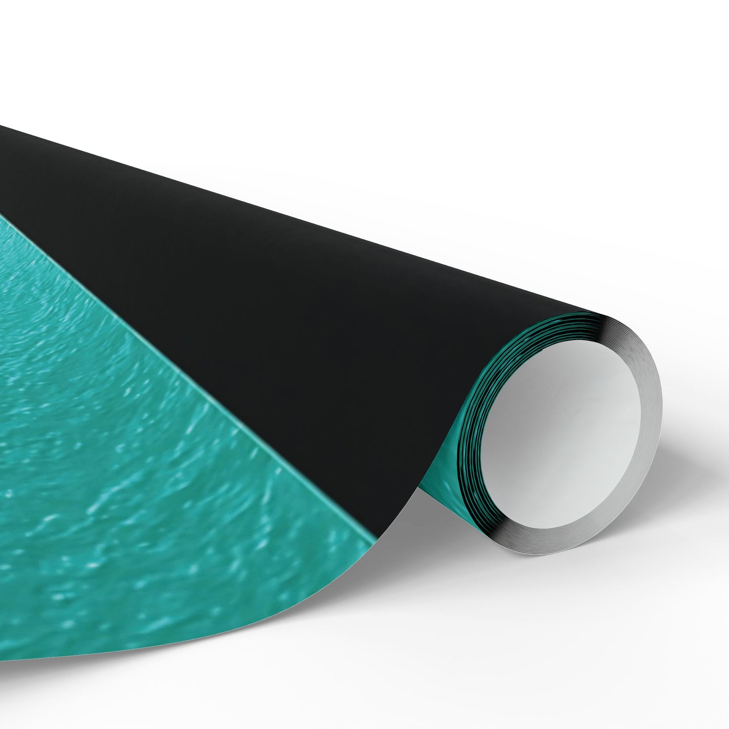 Black and Teal Striped Luxury Wrapping Paper – Glossy or Matte Finish, Durable 90gsm