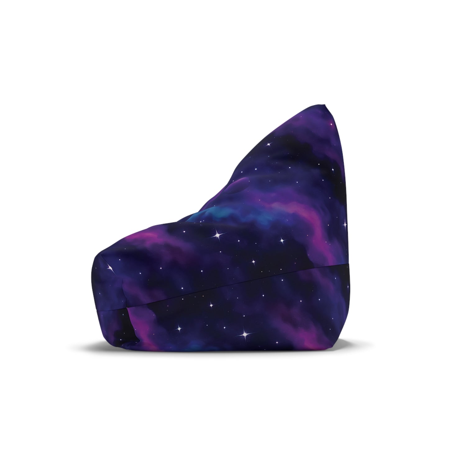 Galaxy Nebula Bean Bag Chair – Purple & Blue Cosmic Space Print