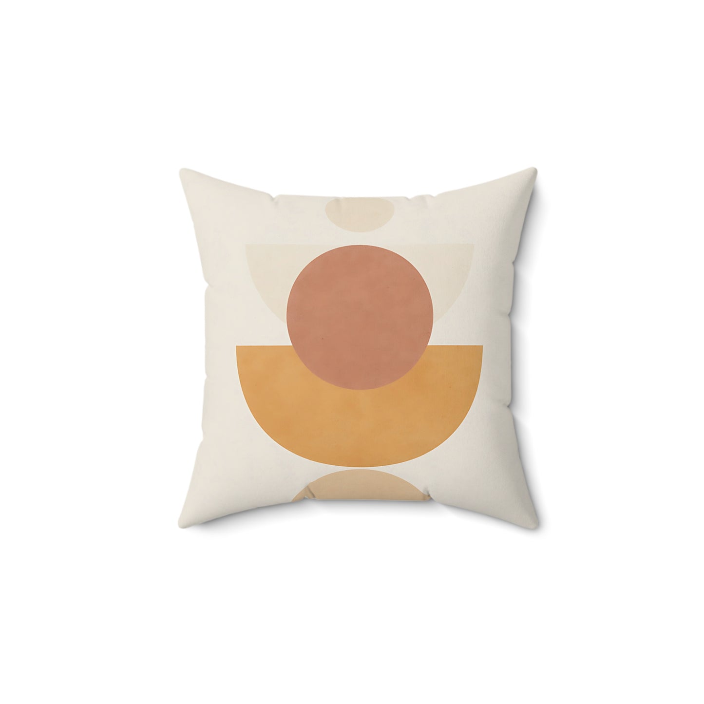 Modern Boho Geometric Throw Pillow – Warm Earth Tones | Double-Sided Accent Cushion