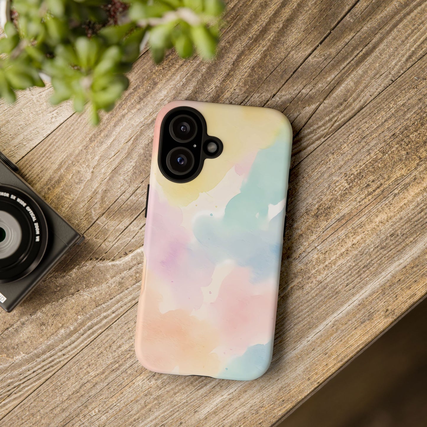 Pastel Watercolor Cloud iPhone Case – Soft Gradient Abstract Protective Cover