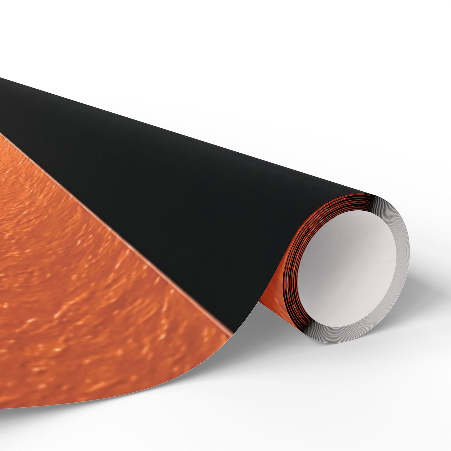 Black and Orange Striped Luxury Wrapping Paper – Glossy or Matte Finish, Durable 90gsm
