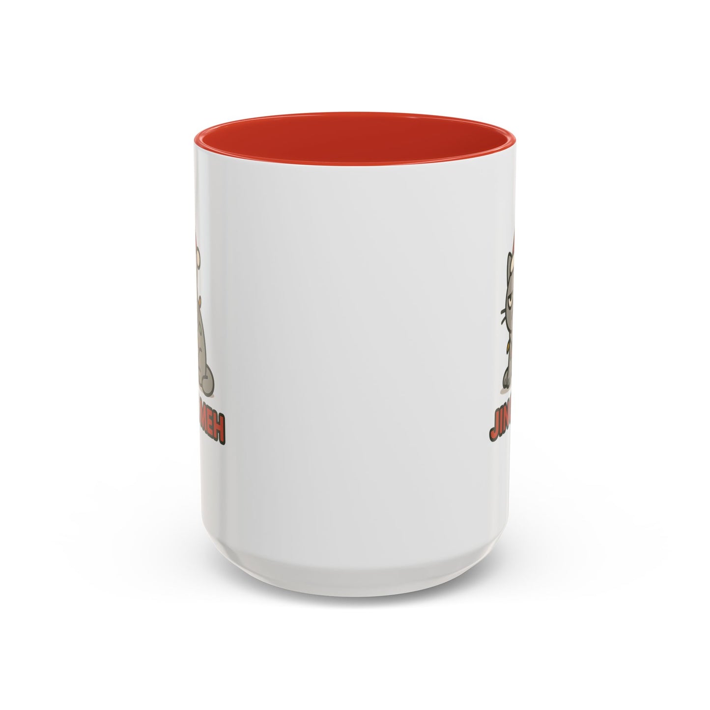 Funny “Jingle Meh” Christmas Cat Mug – Grumpy Holiday Coffee Cup, 11oz & 15oz Ceramic