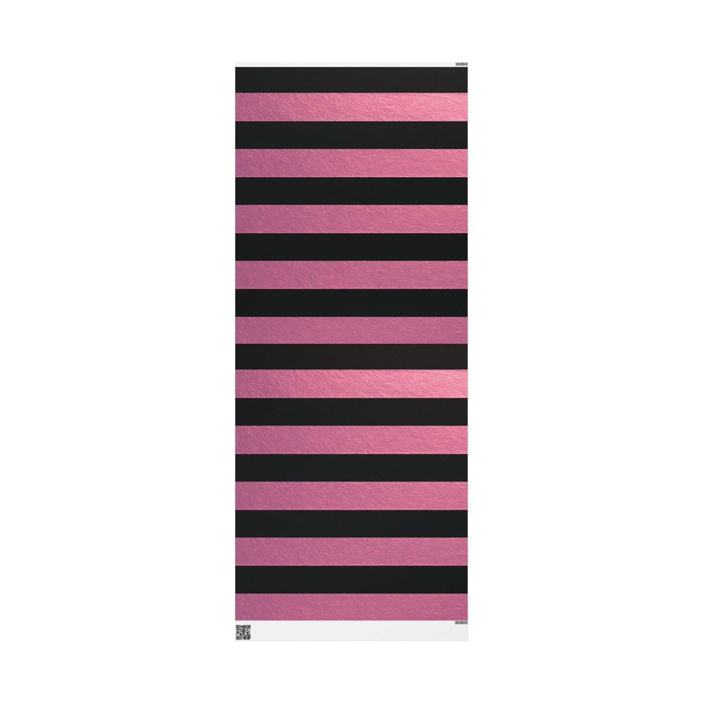Black and Pink Striped Luxury Wrapping Paper – Glossy or Matte Finish, Durable 90gsm