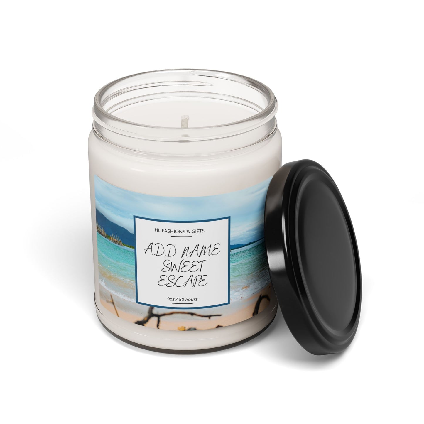 Custom Sweet Escape Soy Candle - Island