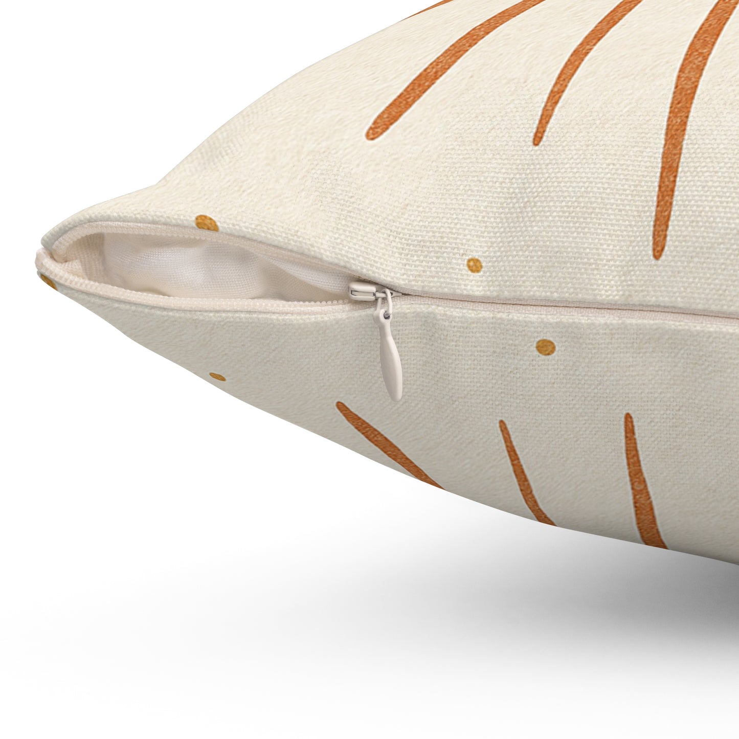 Modern Crescent Moon Throw Pillow - Boho Sunburst Decorative Cushion with Double-Sided Print