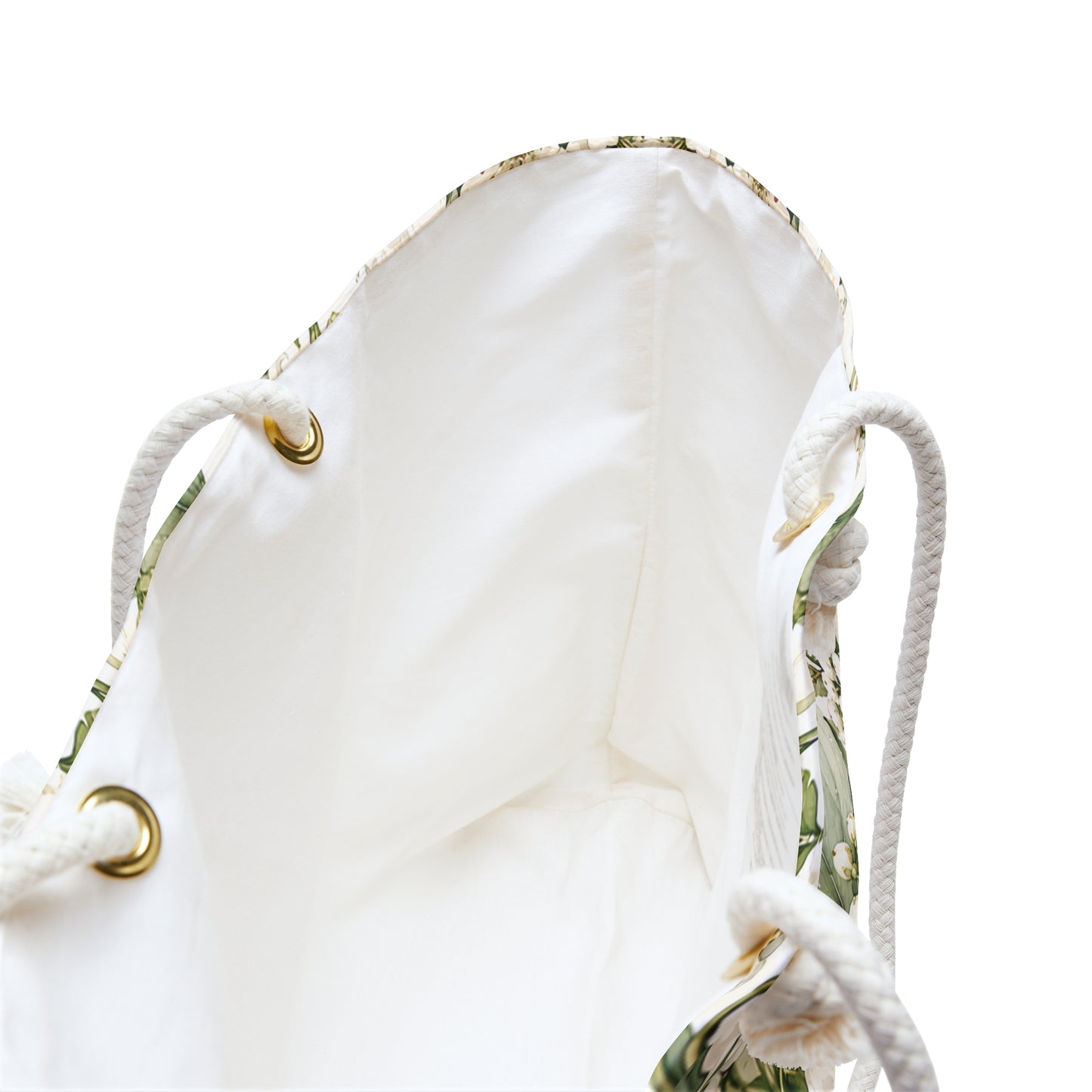 Lily of the Valley Floral Weekender Bag — Vintage Botanical Travel Tote