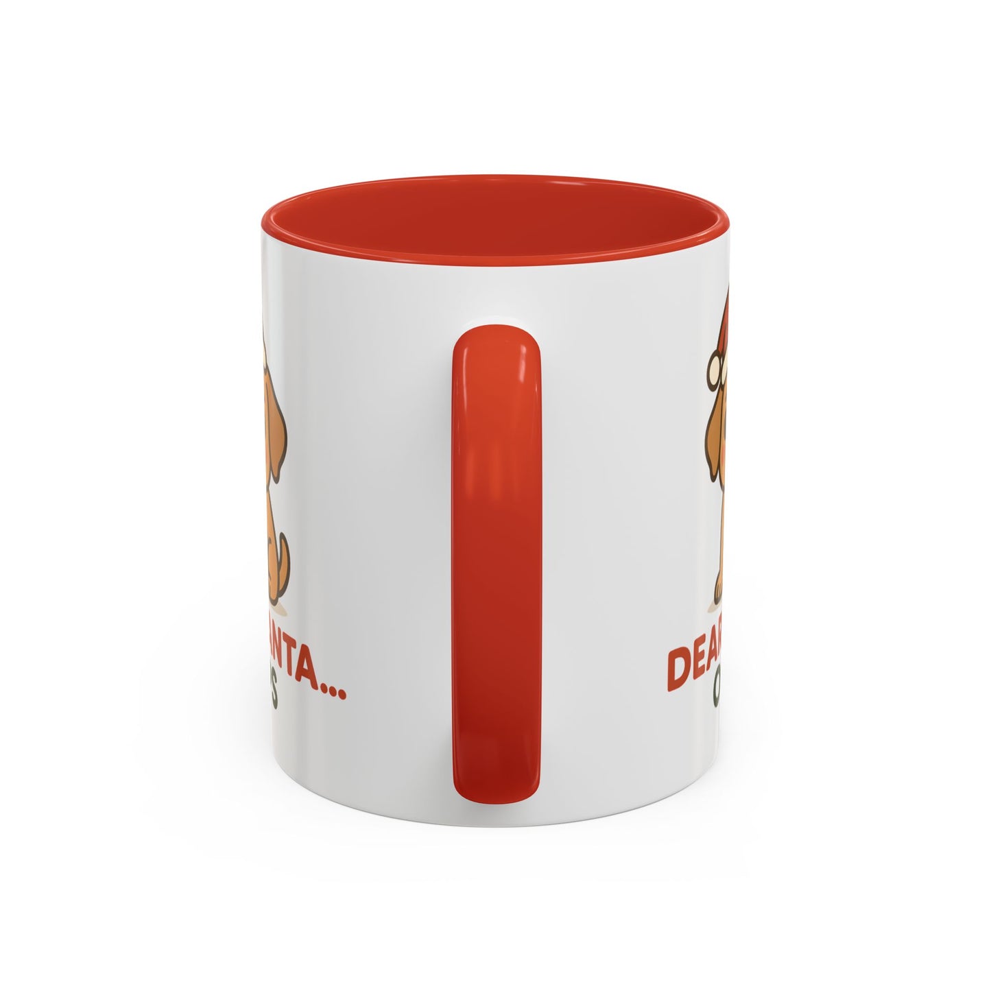 Cute Puppy “Dear Santa… Oops” Christmas Mug – Festive Holiday Dog Design, 11oz & 15oz Ceramic Coffee Cup