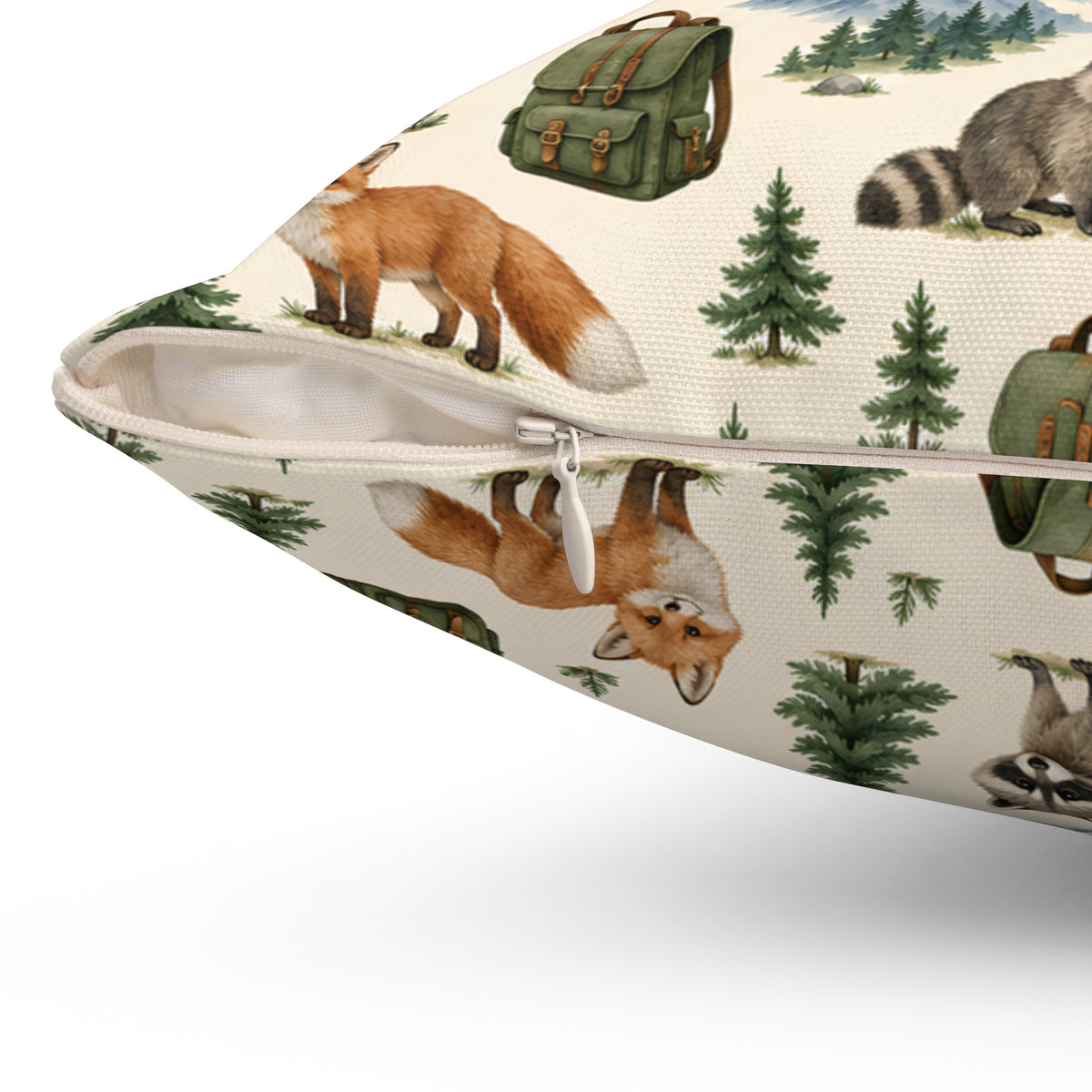 Camping Adventure Outdoor Wilderness Square Pillow