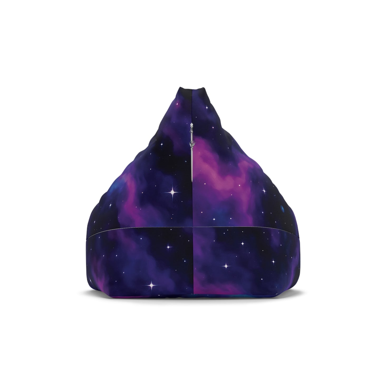 Galaxy Nebula Bean Bag Chair – Purple & Blue Cosmic Space Print