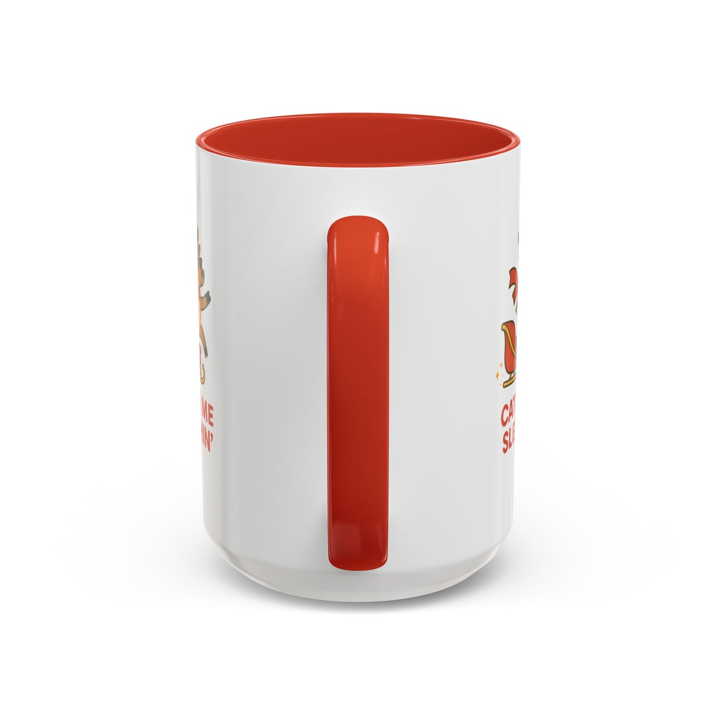 Catch Me Sleighin’ Christmas Mug | Funny Holiday Reindeer Coffee Cup | 11oz & 15oz