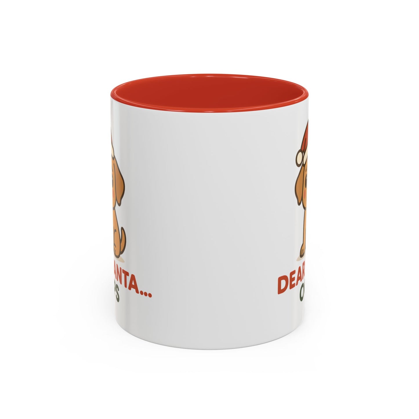 Cute Puppy “Dear Santa… Oops” Christmas Mug – Festive Holiday Dog Design, 11oz & 15oz Ceramic Coffee Cup
