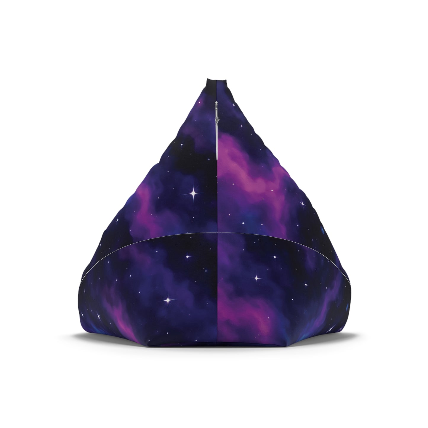 Galaxy Nebula Bean Bag Chair – Purple & Blue Cosmic Space Print