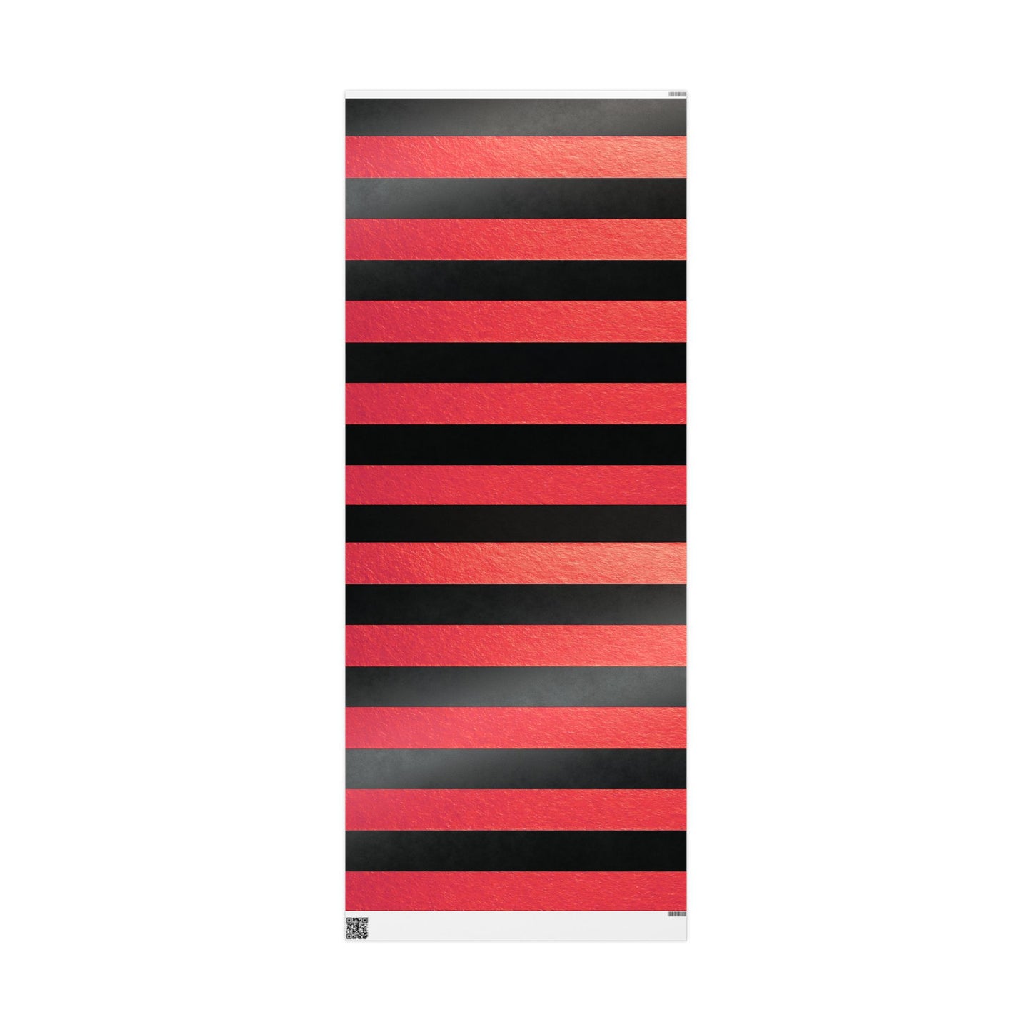 Black and Red Striped Luxury Wrapping Paper – Glossy or Matte Finish, Durable 90gsm