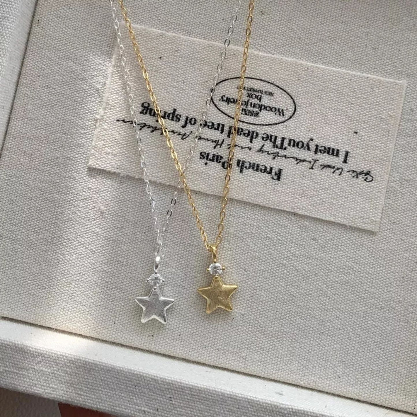 925 Sterling Silver Star Pendant Necklace