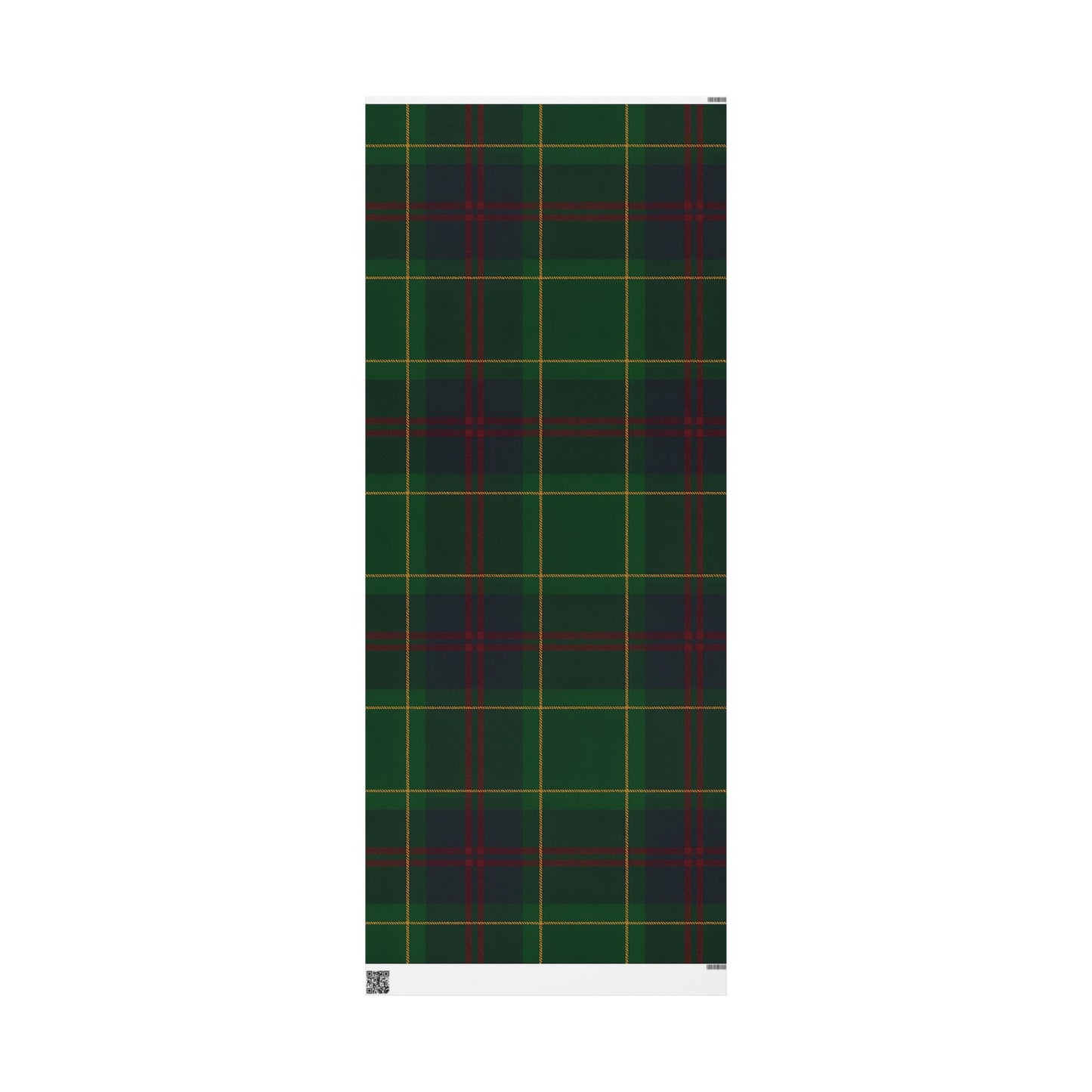 Classic Green Plaid Wrapping Paper – Tartan Check Gift Wrap in Glossy or Matte Finish