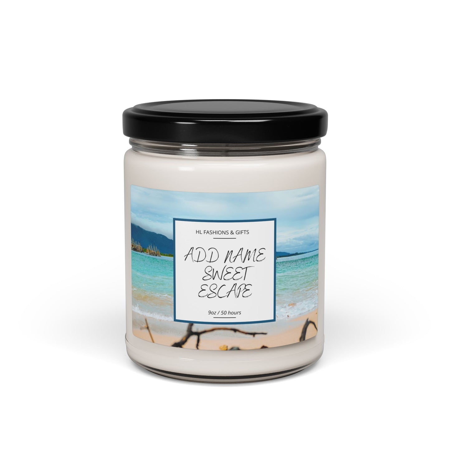 Custom Sweet Escape Soy Candle - Island