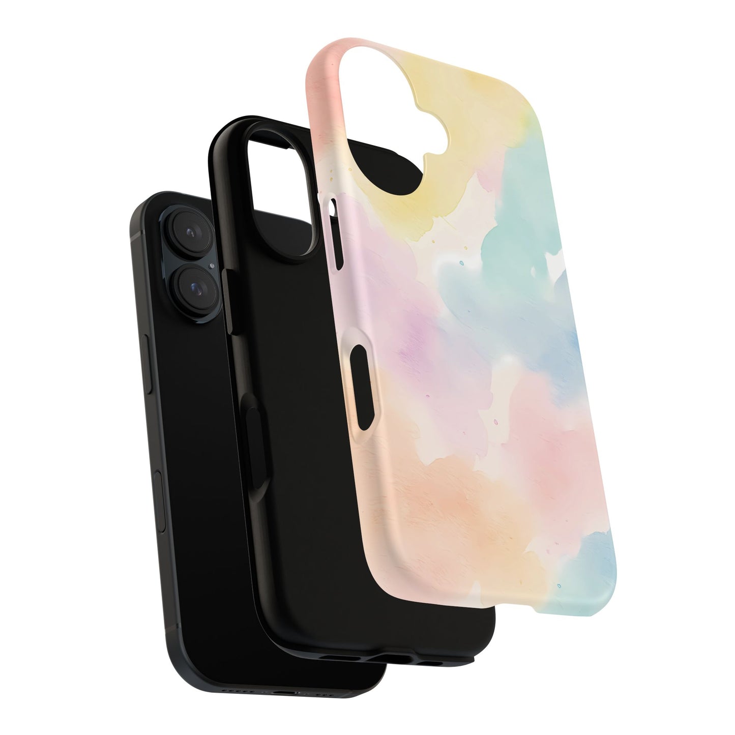Pastel Watercolor Cloud iPhone Case – Soft Gradient Abstract Protective Cover