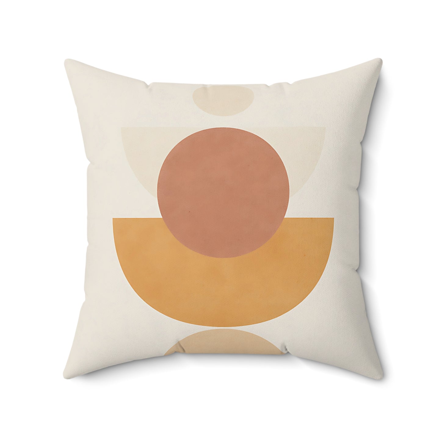 Modern Boho Geometric Throw Pillow – Warm Earth Tones | Double-Sided Accent Cushion