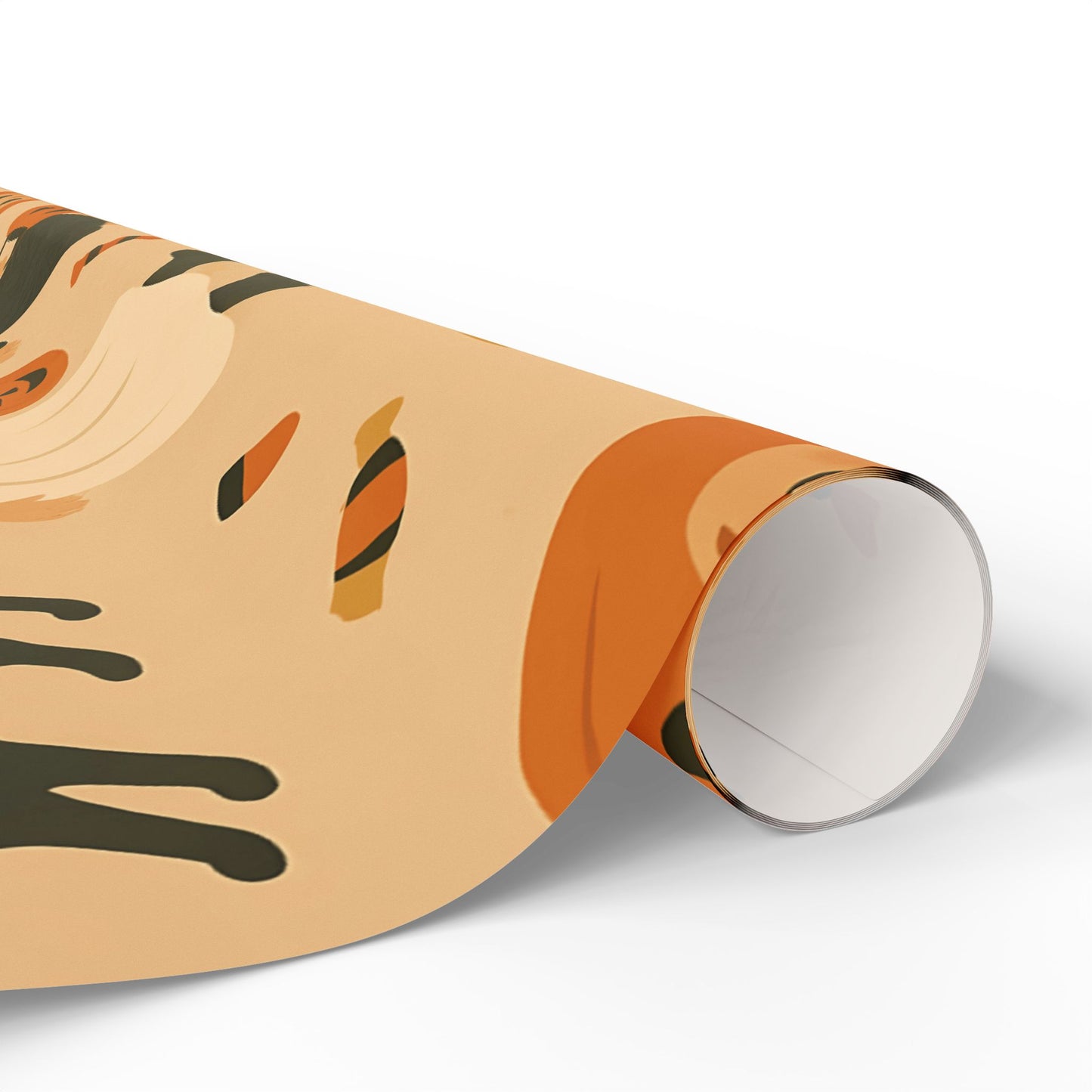 Vintage Halloween Wrapping Paper – Cute Ghosts, Witches, and Black Cats on Parchment Background