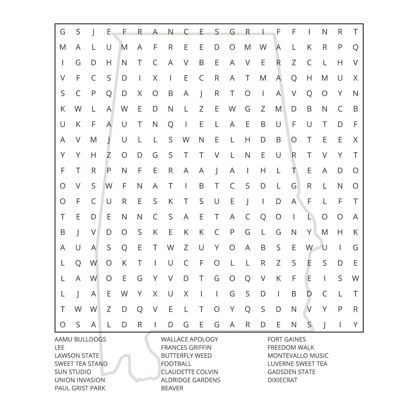 Alabama Word Hunt: A Fun-Filled Puzzle Adventure Through Alabama page 4