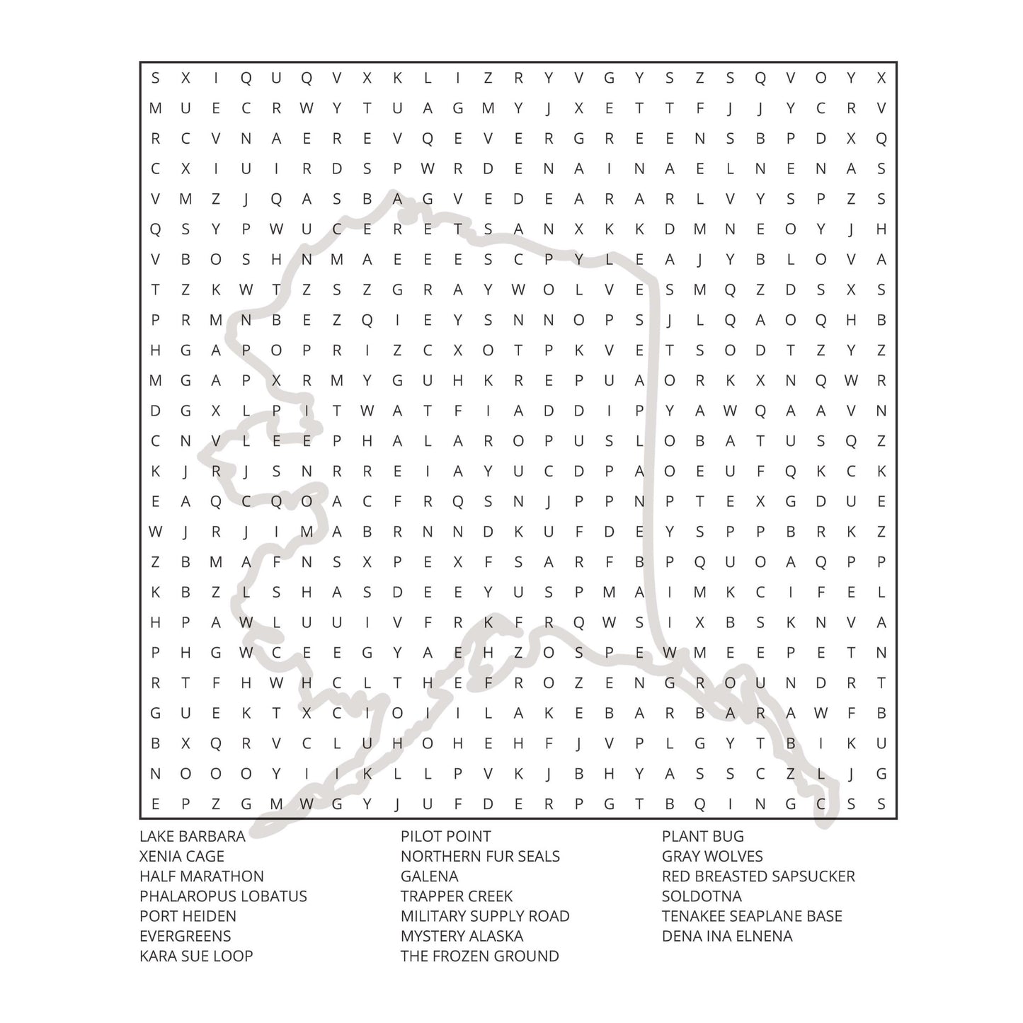 Alaska Word Hunt: A Fun-Filled Puzzle Adventure Through Alaska page 5