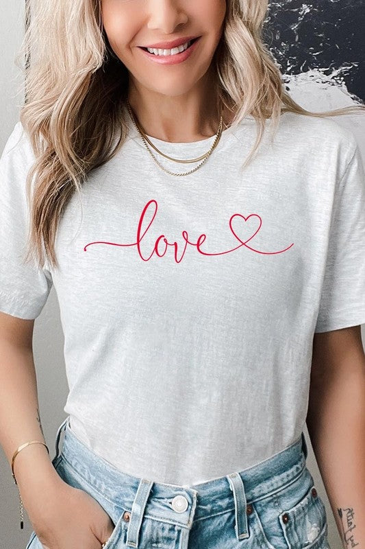 Ash Love With Heart Graphic Tee