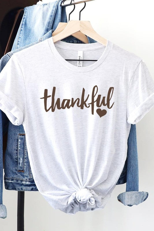 Ash Thankful Heart Graphic Tee