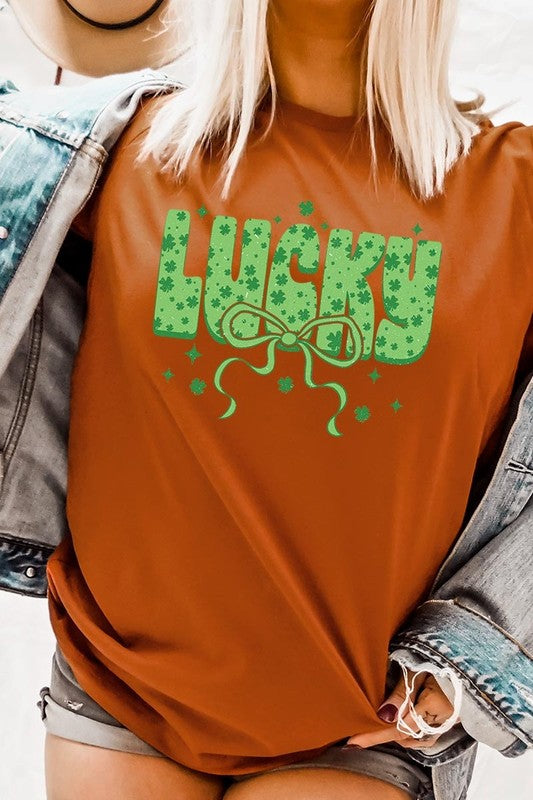Autumn Coquette Lucky Bow Graphic Tee