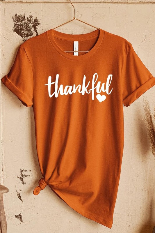Autumn Thankful Heart Graphic Tee
