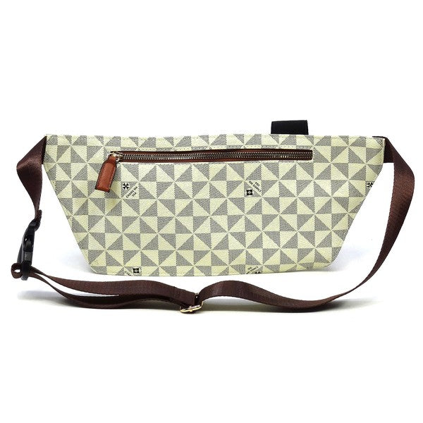 Beige Tan Monogram Fanny Bag Waist Bag Back view