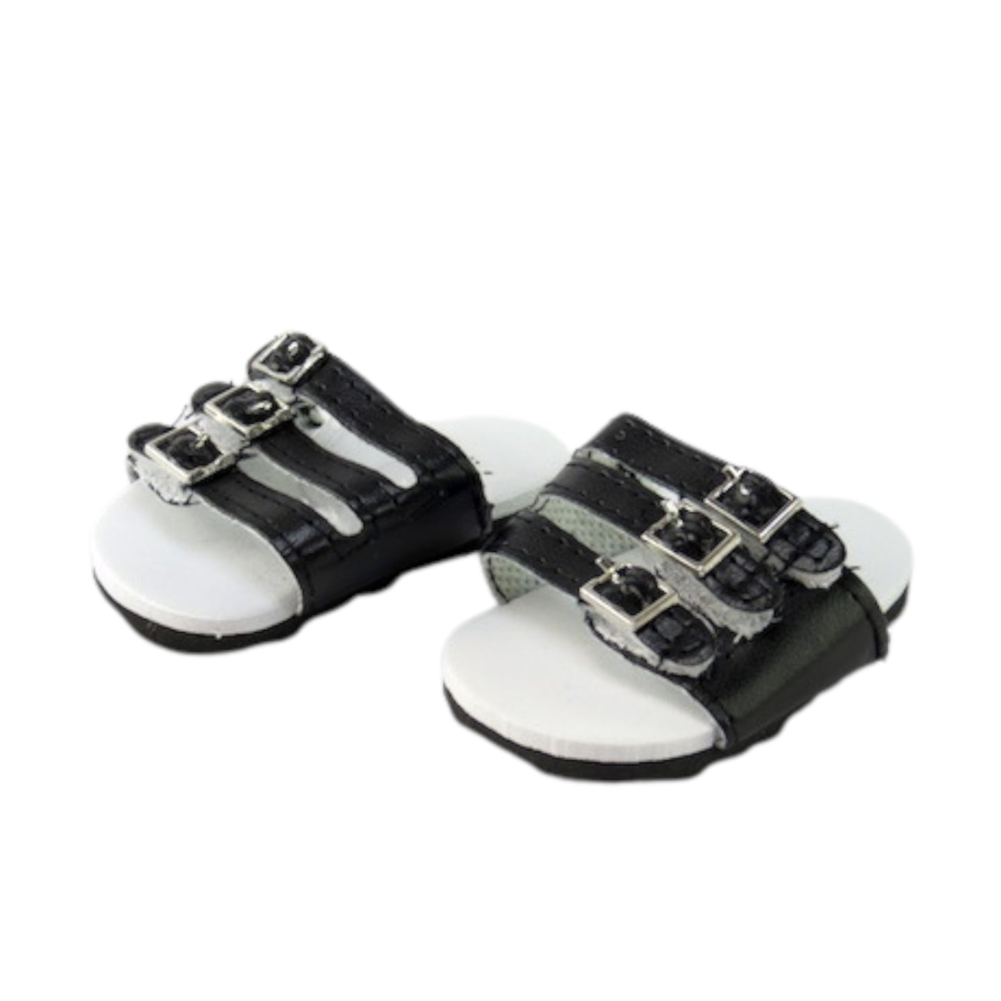 Black Strap Sandals for 18-inch dolls
