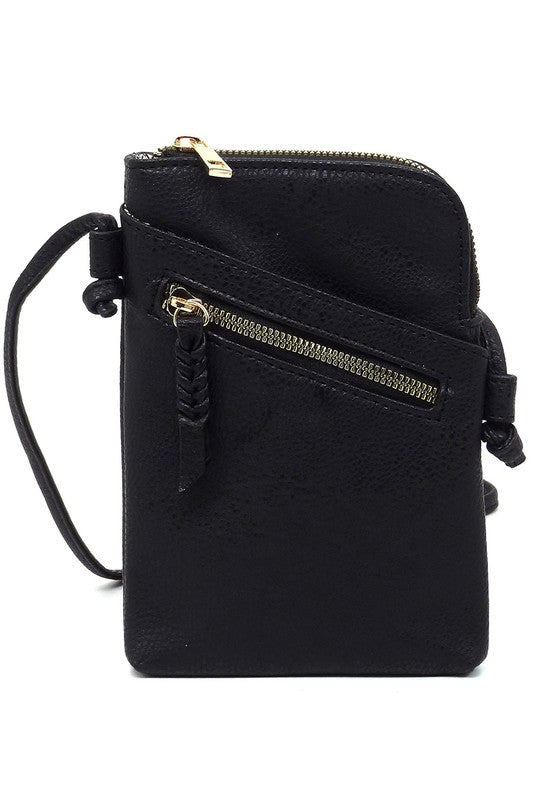 Black Fashion Mini Crossbody Bag Front view