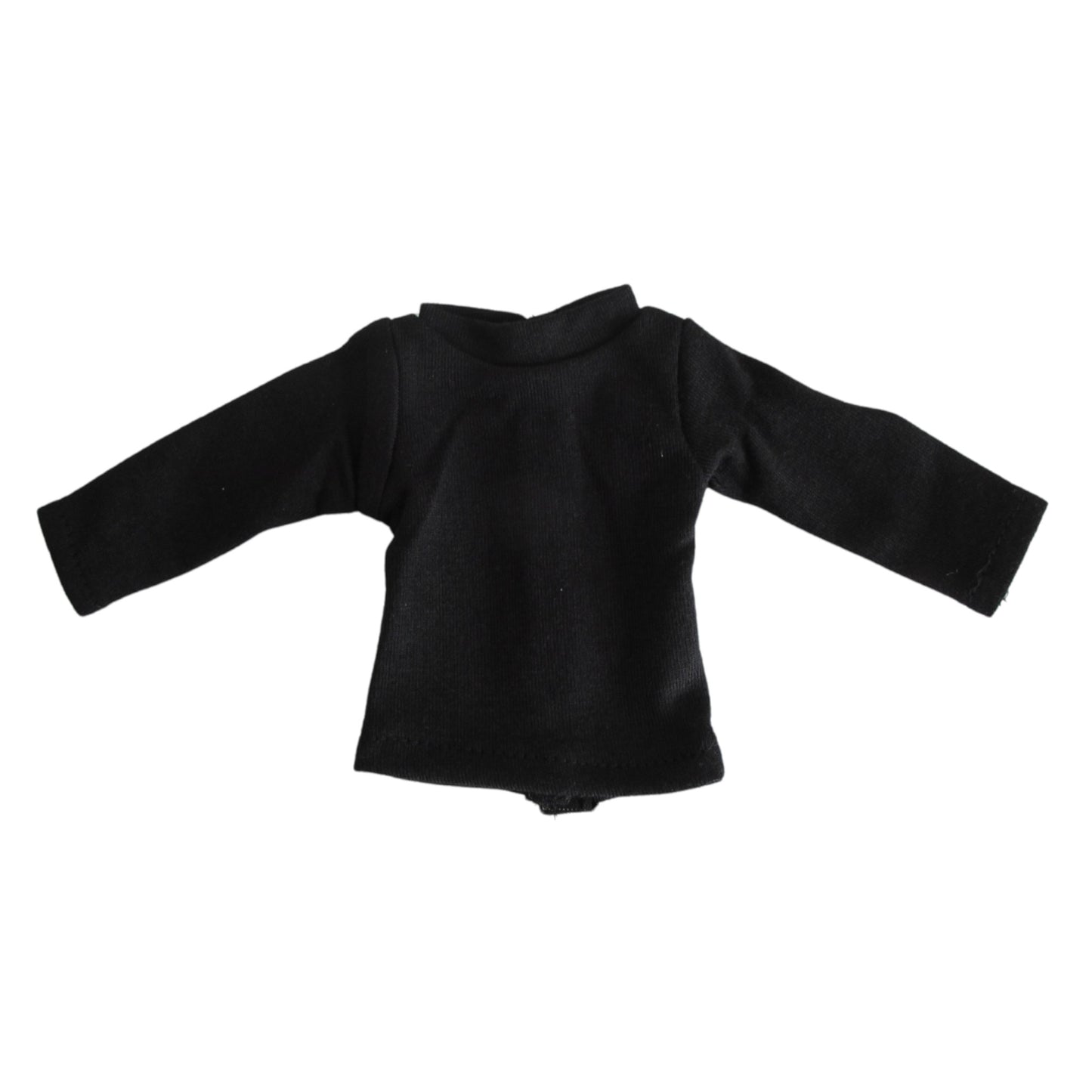 Black Long Sleeved T-Shirt for 14 1/2-inch Dolls with doll Flat