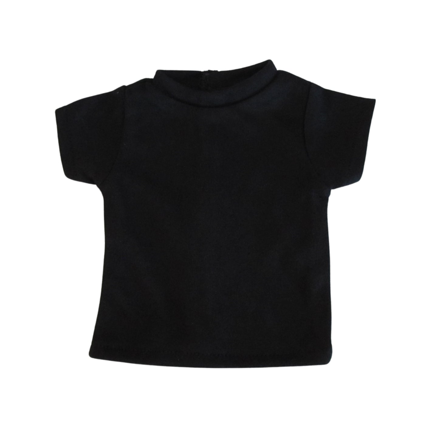 Black T-Shirt for 18-inch Dolls Flat