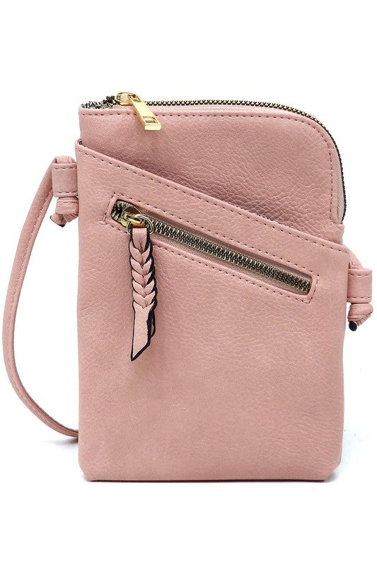 Blush Fashion Mini Crossbody Bag Front view