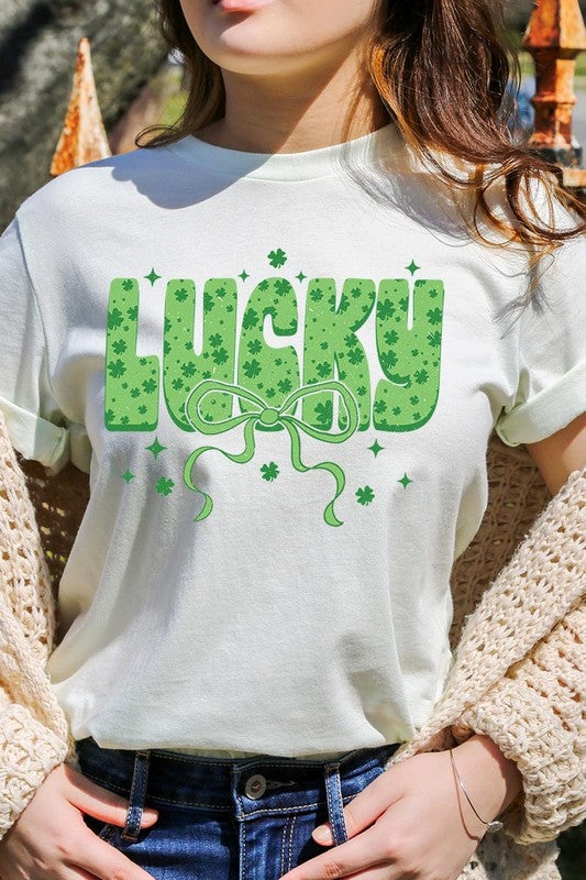 Citron Coquette Lucky Bow Graphic Tee