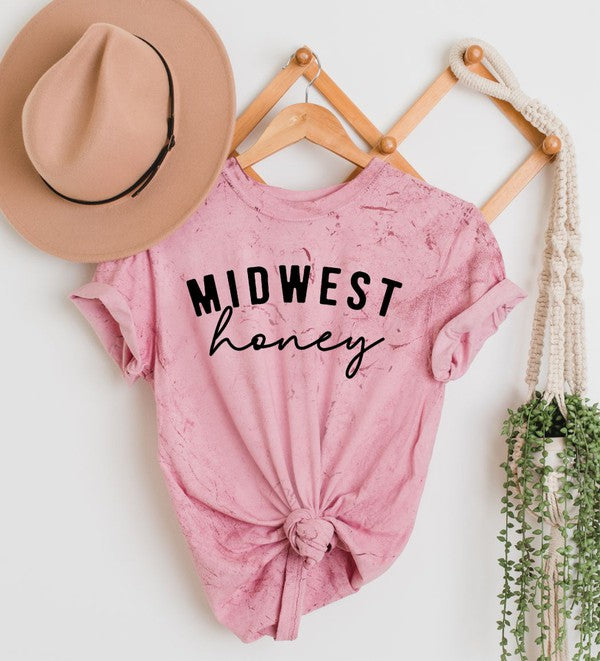 Clay Tie Dye Midwest Honey Comfort Color Tie Dye Tee