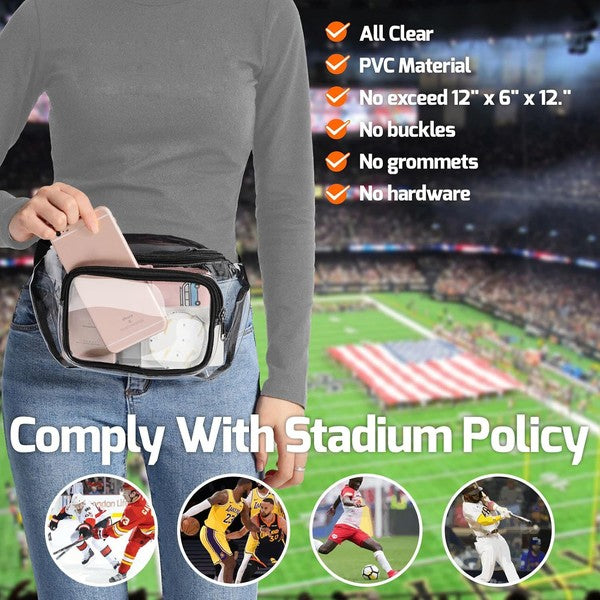 Clear Fanny Pack - Comply with Stadium Policy