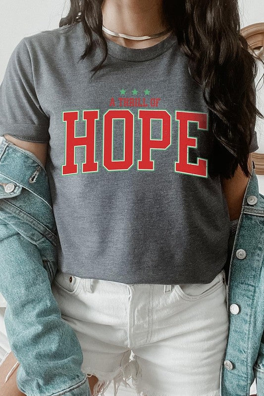 Dark Grey Heather A Thrill of Hope Graphic Tee
