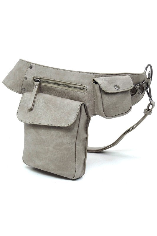 Fashion Ring Fanny Pack Sling Bag Side view
