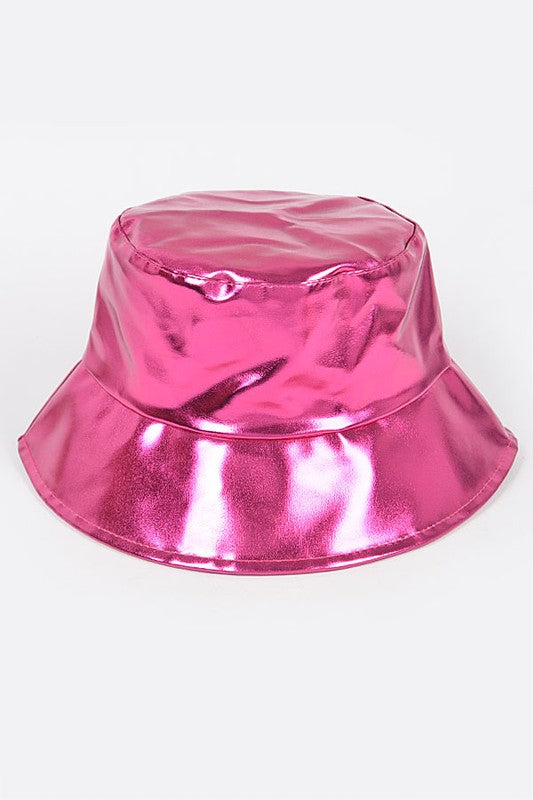Fuchsia Metallic Iconic Bucket Hat