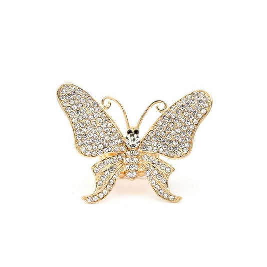 Crystal Butterfly Iconic Stretch Ring