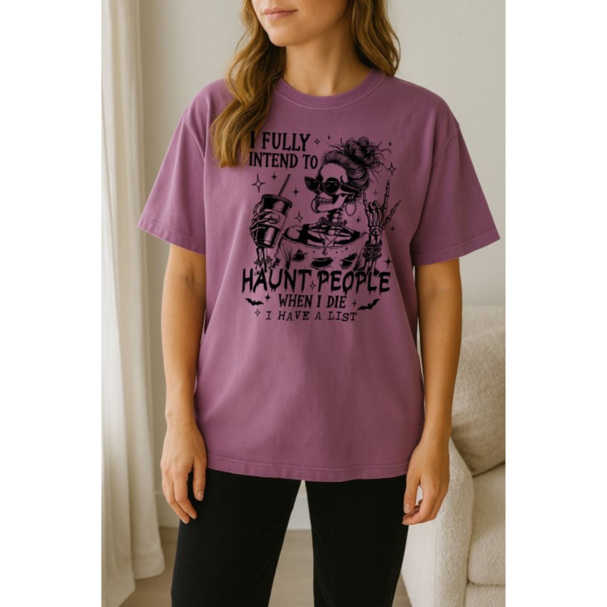 Grape Haunt People Oversized Tee