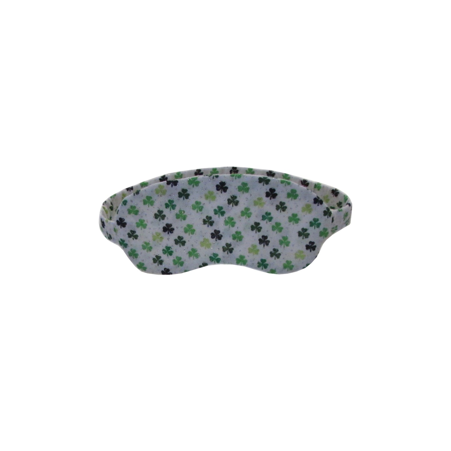 Green Clover Print Doll Sleep Mask for 18-inch dolls