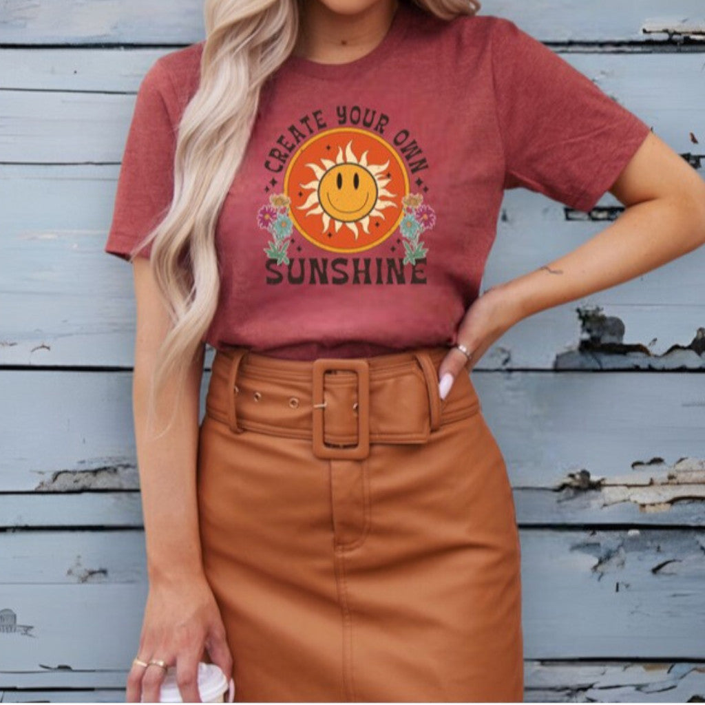 Heather Clay Create Your Own Sunshine Graphic Tee