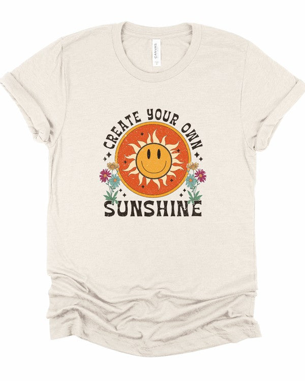 Heather Dust Create Your Own Sunshine Graphic Tee