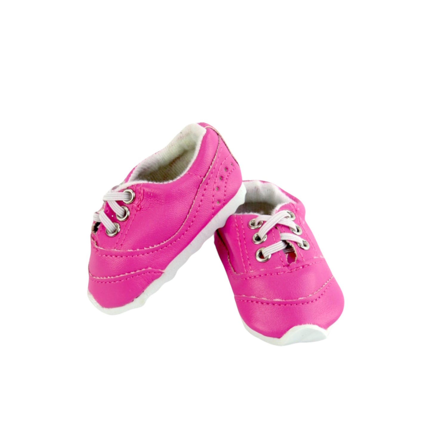 Hot Pink No Tie Sporty Sneakers for 18-inch dolls