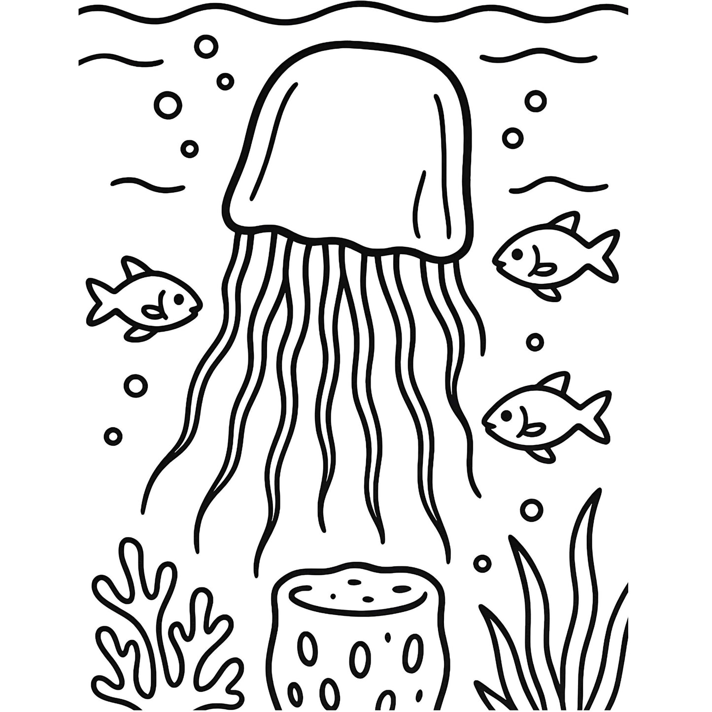 Jellyfish, Corals, and Anemones Phylum Cnidaria Coloring Pages page 5