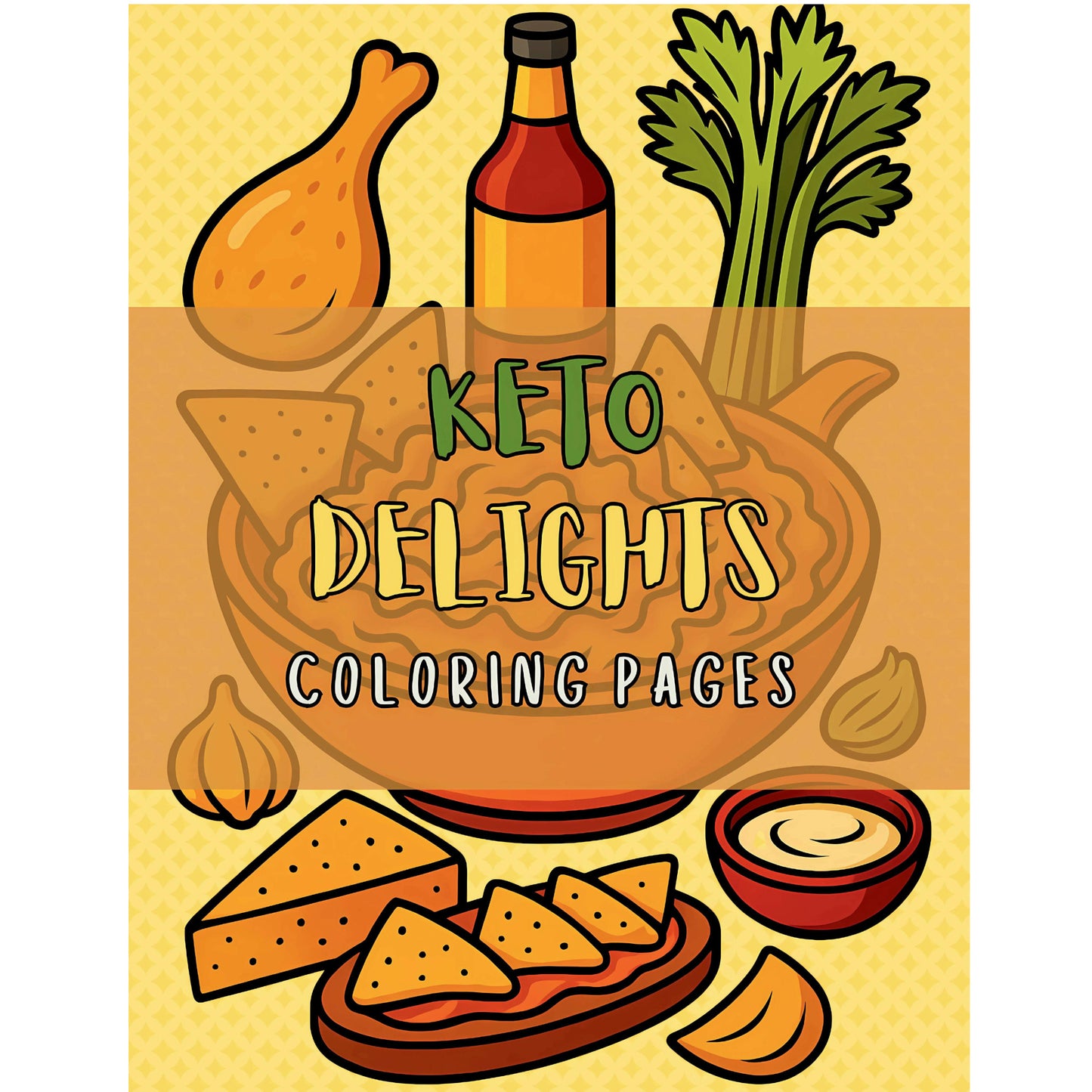 Keto Delights Coloring Pages Cover
